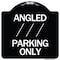 Signmission Angle Parking W/ Bidirectional Arrow 1 Heavy-Gauge Aluminum Sign, 18" x 18", BW-1818-24346 A-DES-BW-1818-24346 - alternate 1